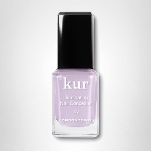Londontown Lavender Illuminating Nail Concealer product shot emphasizes no base or top coat needed.