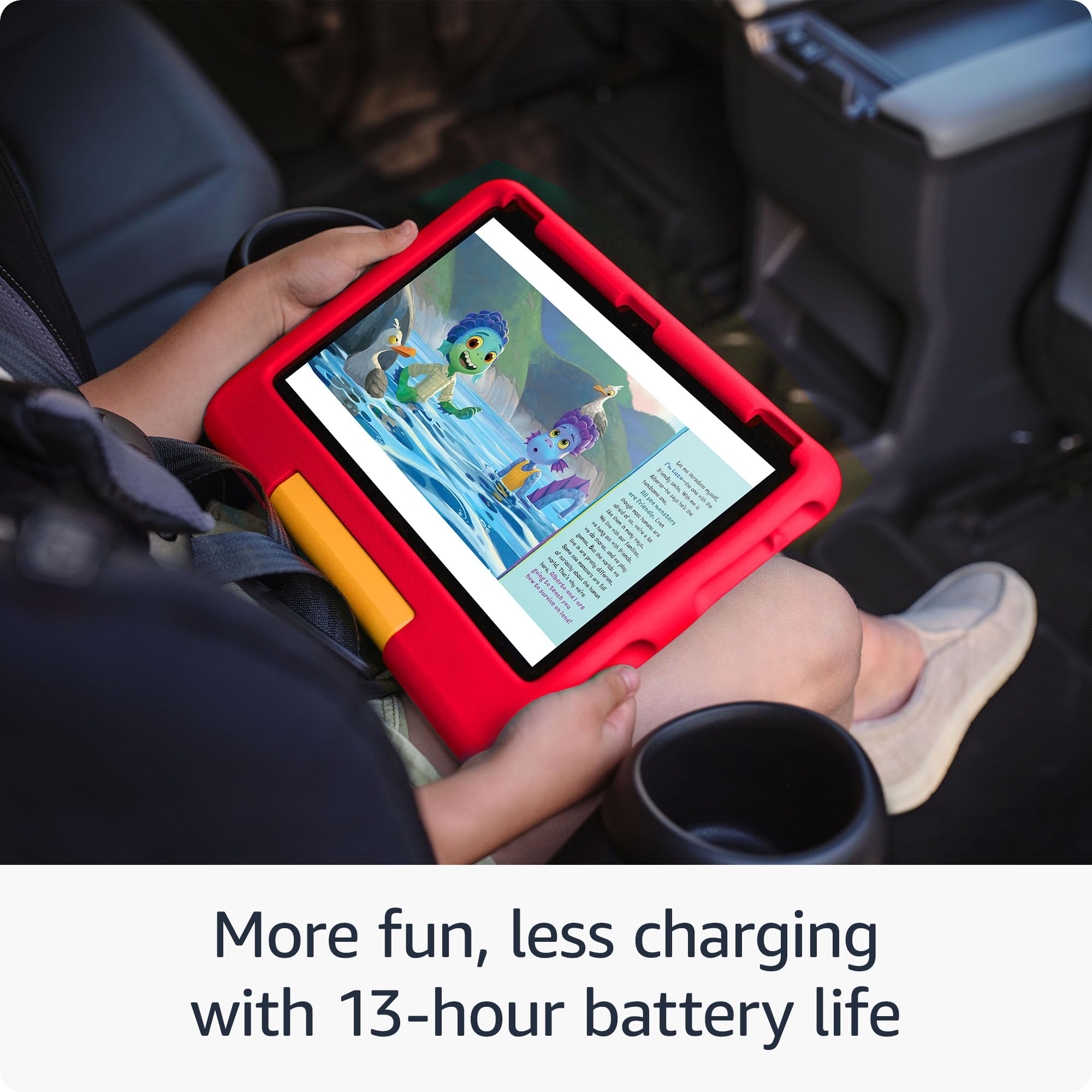 Long battery life icon emphasizing up to 13 hours of use