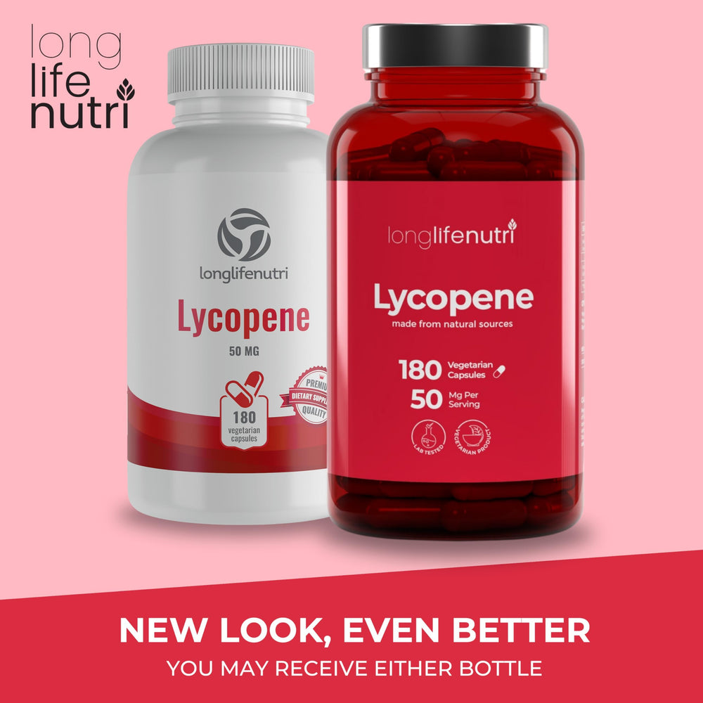 LongLifeNutri Lycopene 50mg pill case included with purchase