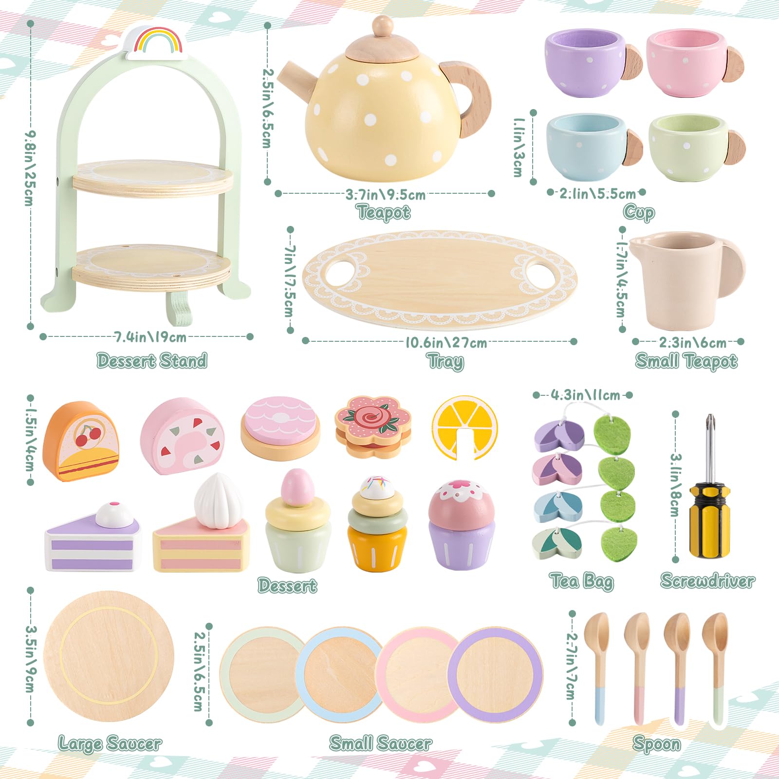 Lonico macaron-colored teapots adding cheerful charm to pretend tea time