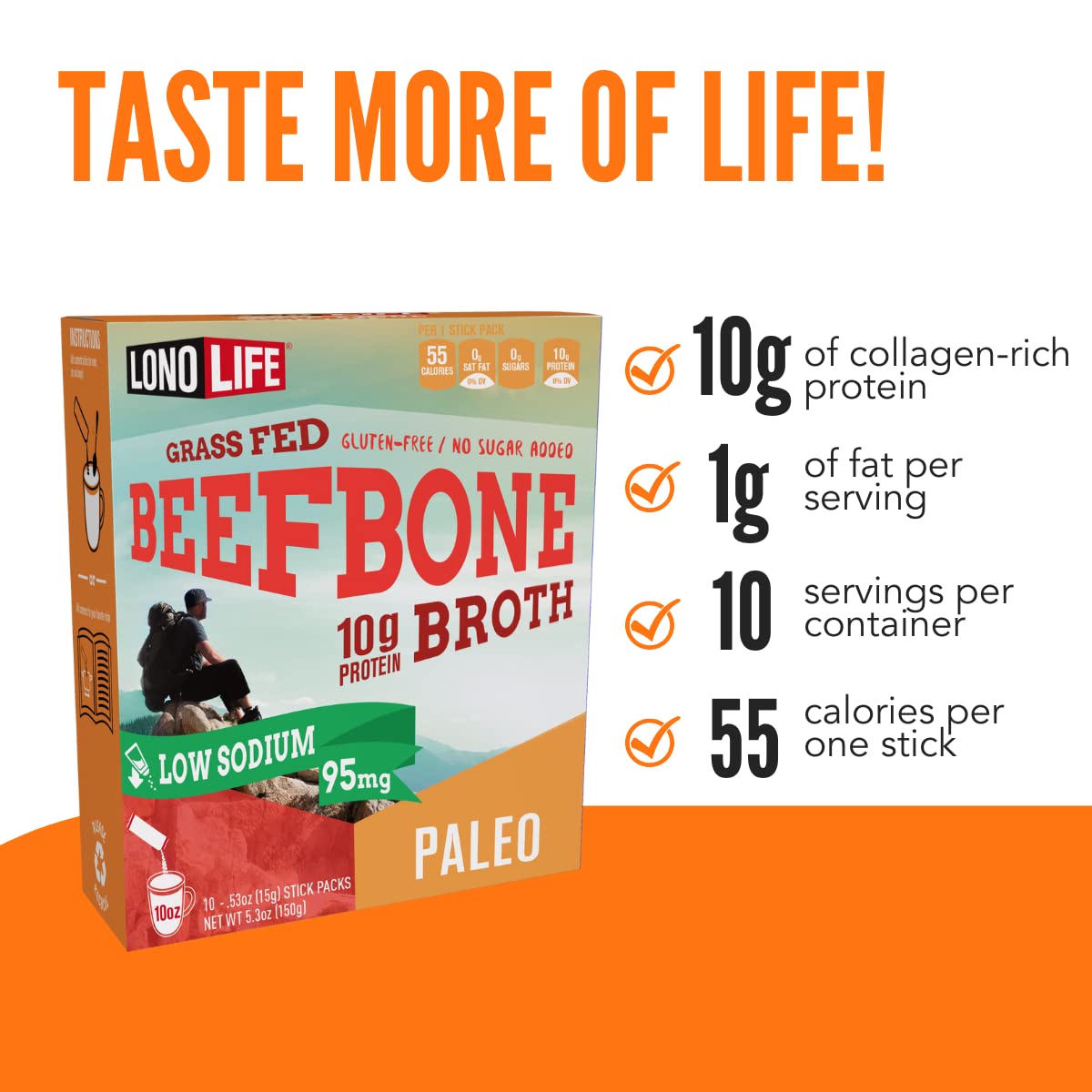 LonoLife portable stick-pack on the go supports convenient refueling