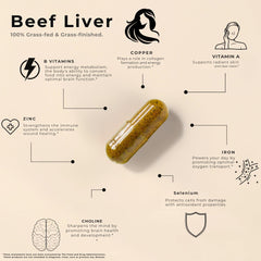 Lonvera beef liver capsules pour demonstrates easy daily dosing for nutrient intake