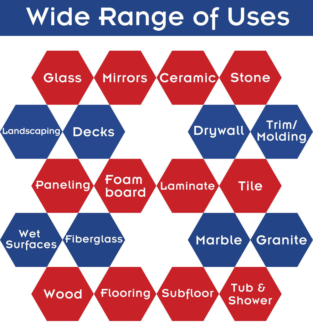LOOCTOT adhesive bonds under water for wet surface projects.