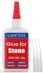 LOOCTOT Stone Glue with anti-clog cap for clean, waste-free application.