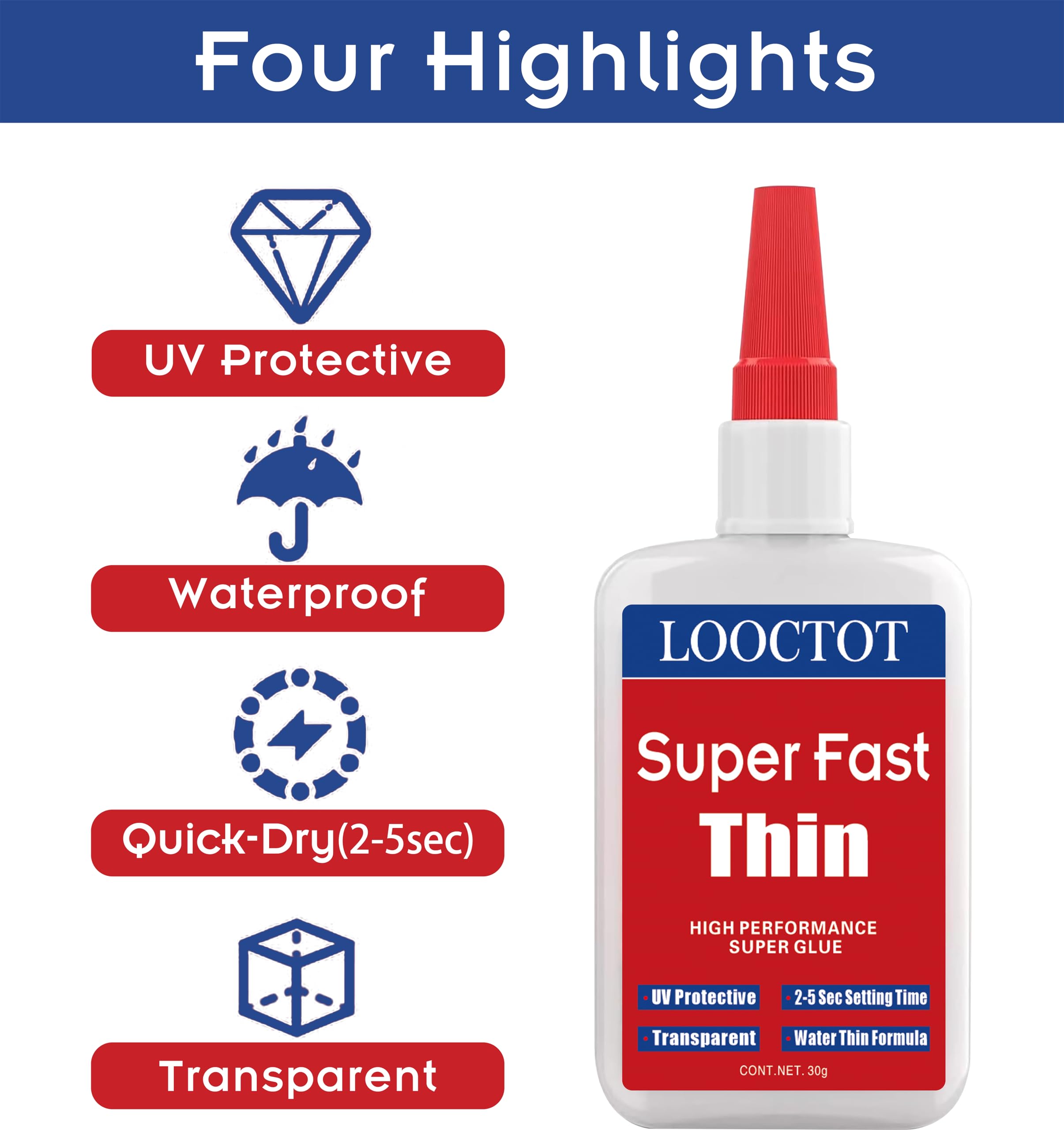LOOCTOT viscosity calibration lets you tailor flow for precise joints.