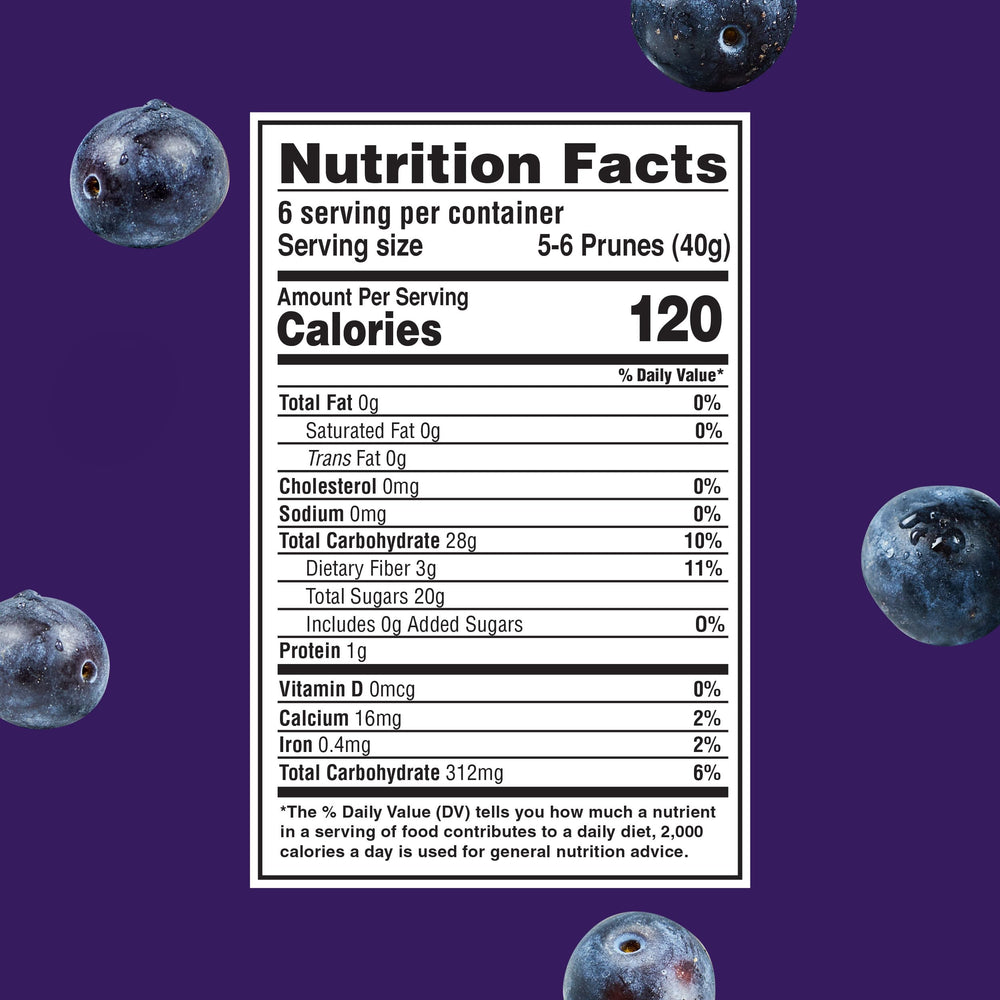 Looney Pruney Smalls juicy prunes close-up with natural flavor.