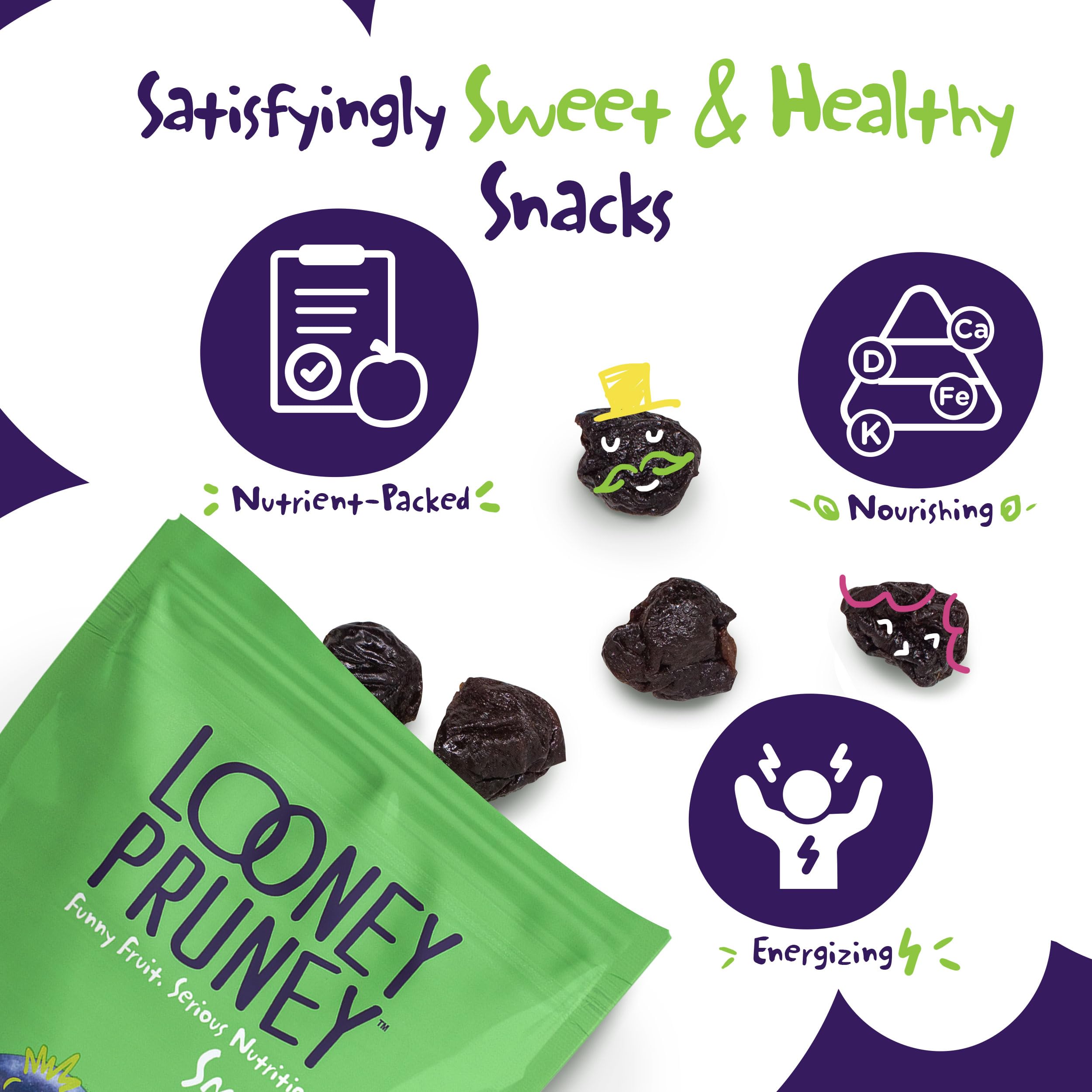 Looney Pruney Smalls in a kid’s lunchbox, tasty and convenient.