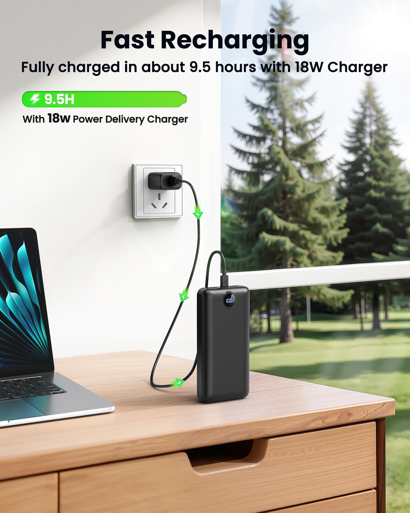 LOOPEAK 50000mAh compact dimensions for travel