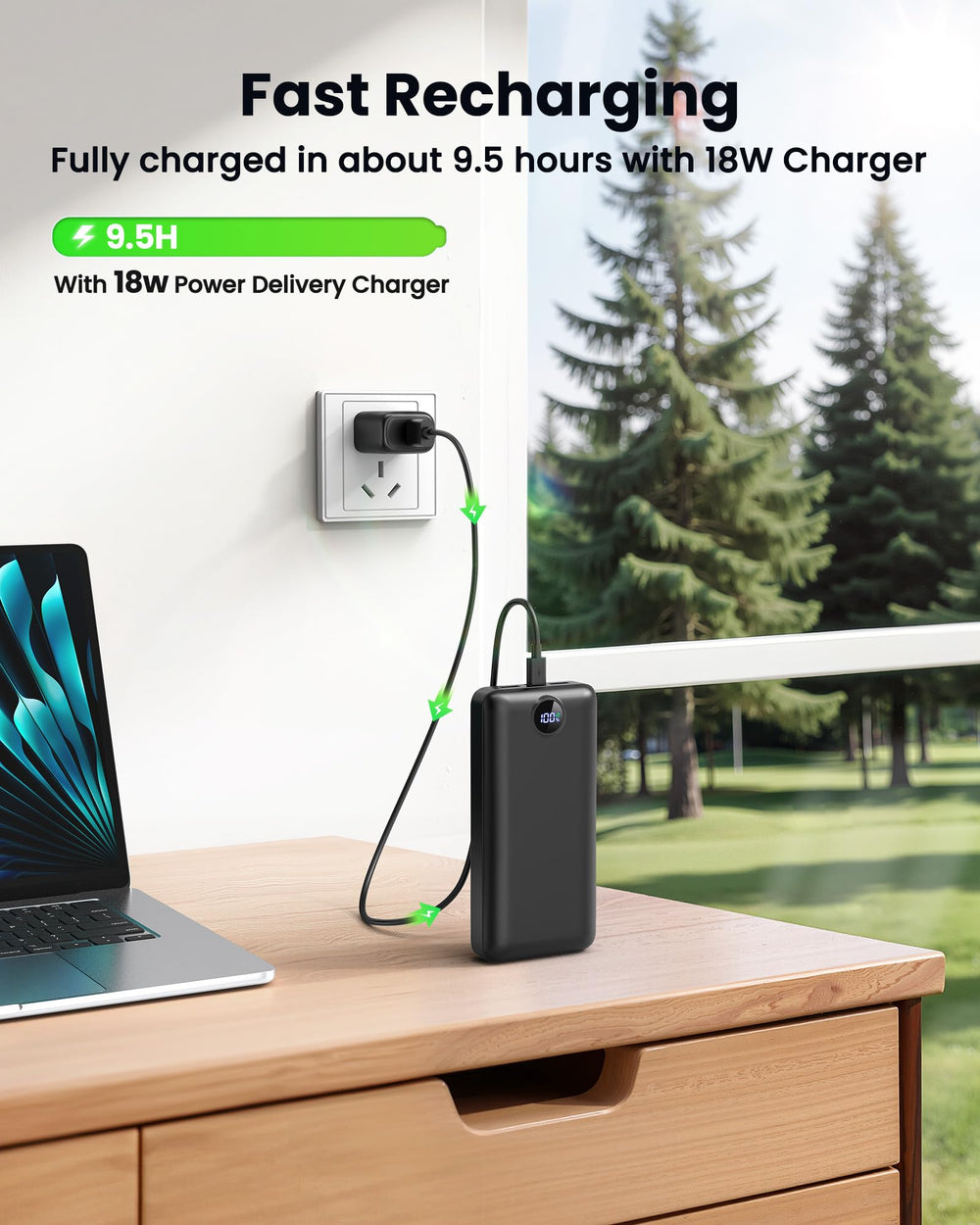 LOOPEAK 50000mAh compact dimensions for travel