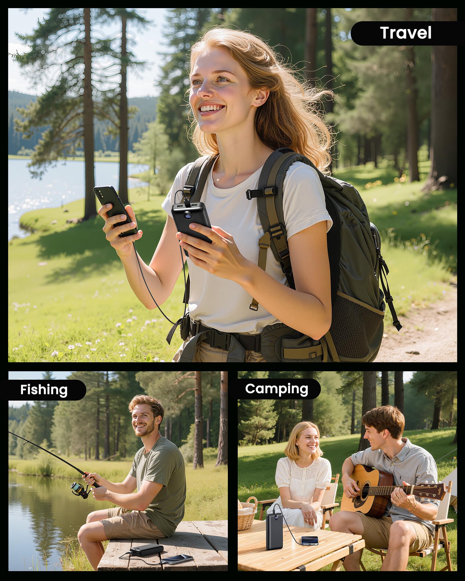 LOOPEAK 50000mAh charger includes USB-C cable and user manual