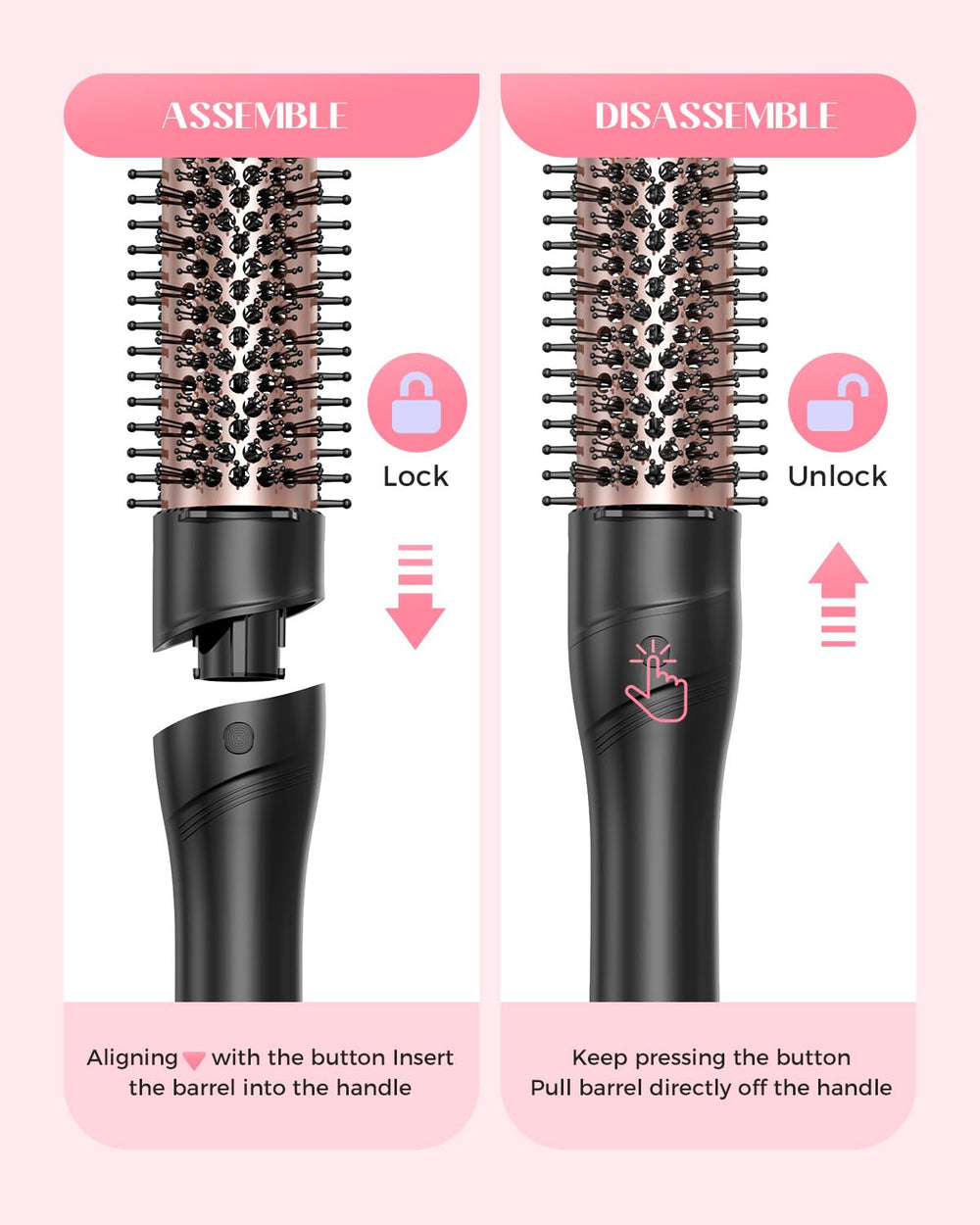 Lopeie 5-in-1 wand curling set with heat-resistant glove for safer styling.