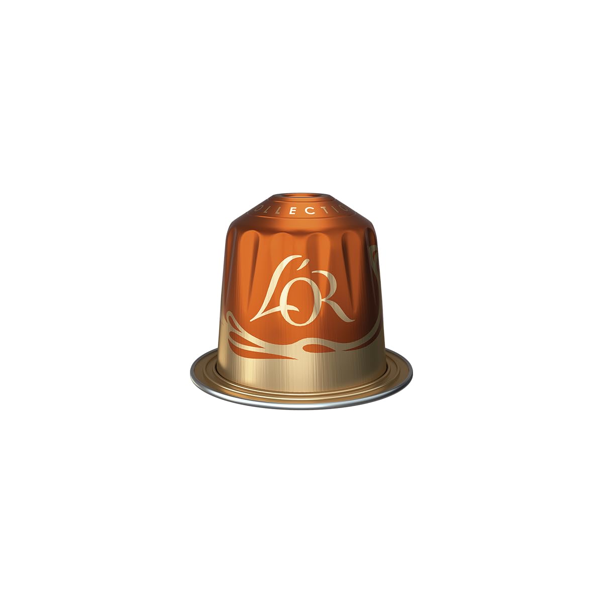L'OR recyclable aluminum capsule protecting freshness and sustainability.