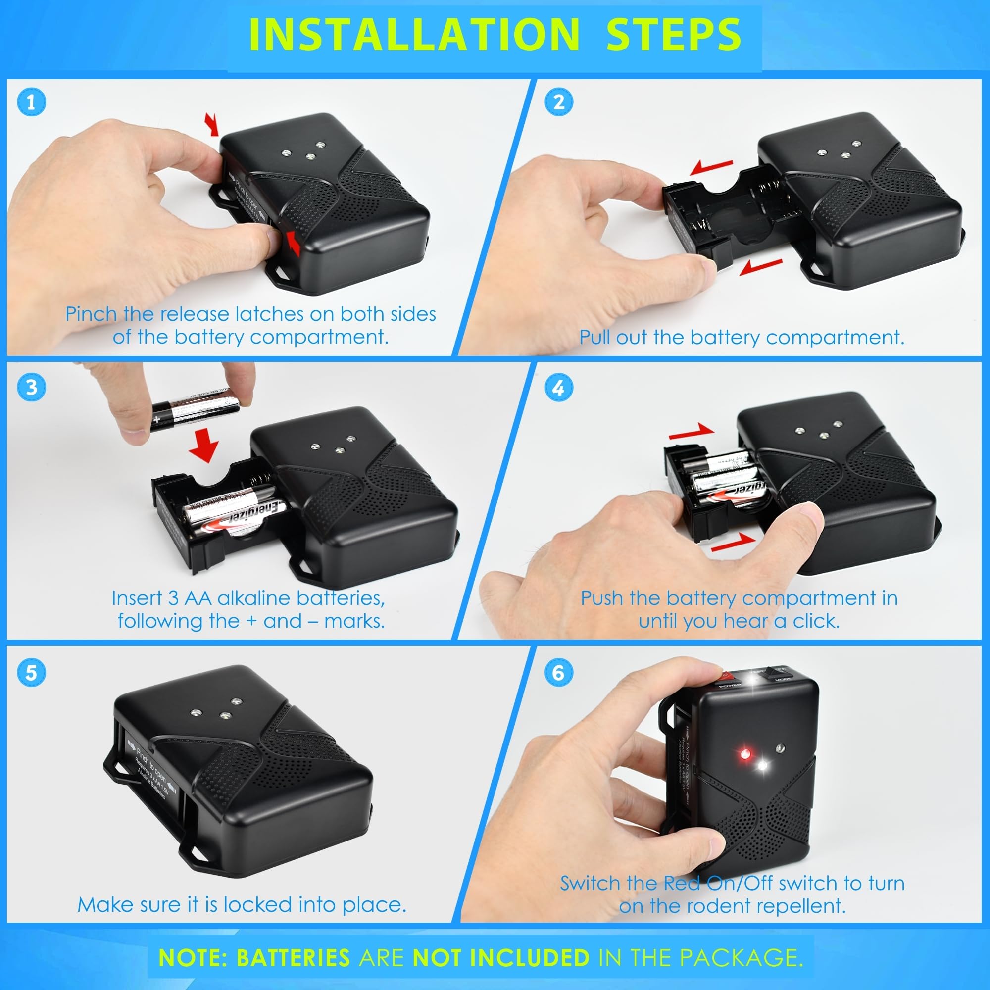 Loraffe cordless design avoids vehicle wiring during installation