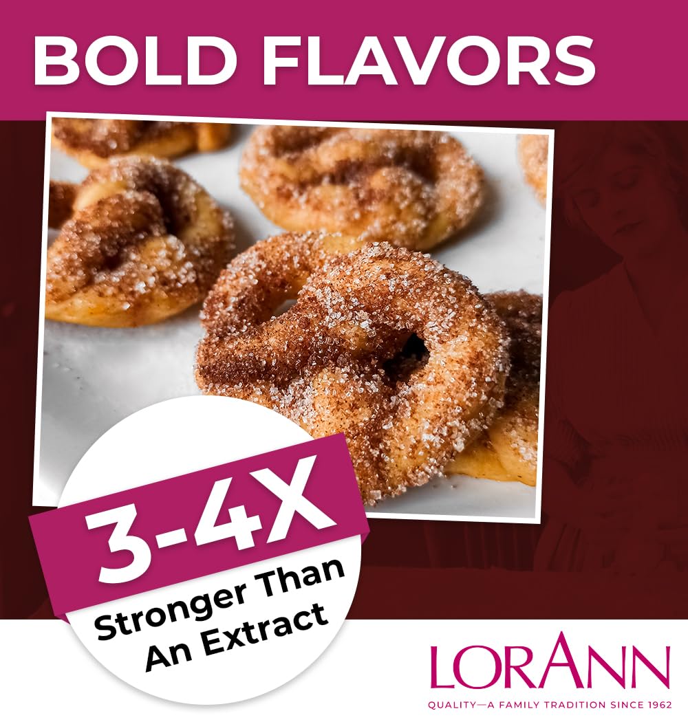 LorAnn Oils cinnamon oil drops on a spoon ready for baking.