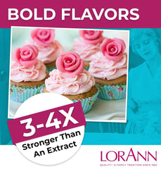 LorAnn Oils Super Strength Flavoring baking flavor jar enhances cakes with intense taste.