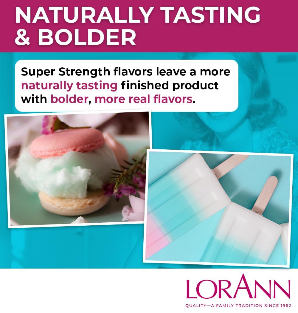 LorAnn Oils Super Strength Flavoring USA-made bottle brings professional flavor to home kitchens.