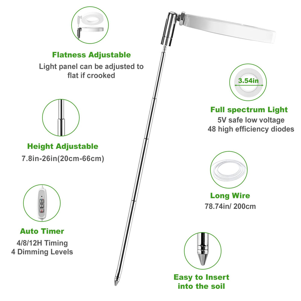 LORDEM grow light with dimmable brightness adapts to plants.