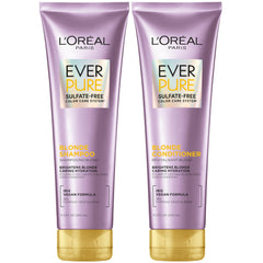 L'Oreal Paris EverPure Blonde shampoo bottle for color-treated hair cleansing.