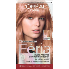 L'Oreal Paris Feria 82 Strawberry Blonde color kit for vibrant permanent color at home