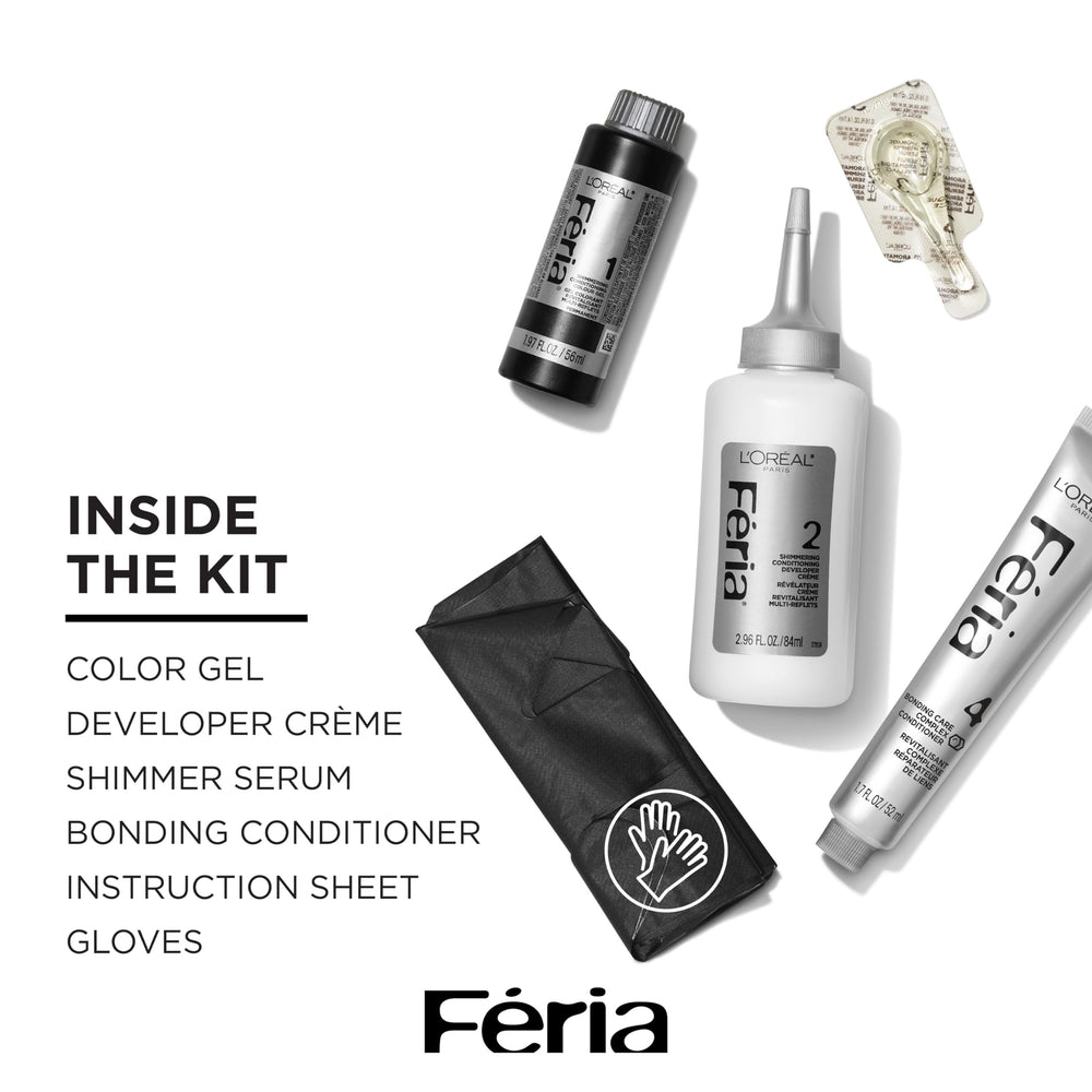 L'Oreal Paris Feria Bonding Care Conditioner bottle helps strengthen weak hair bonds