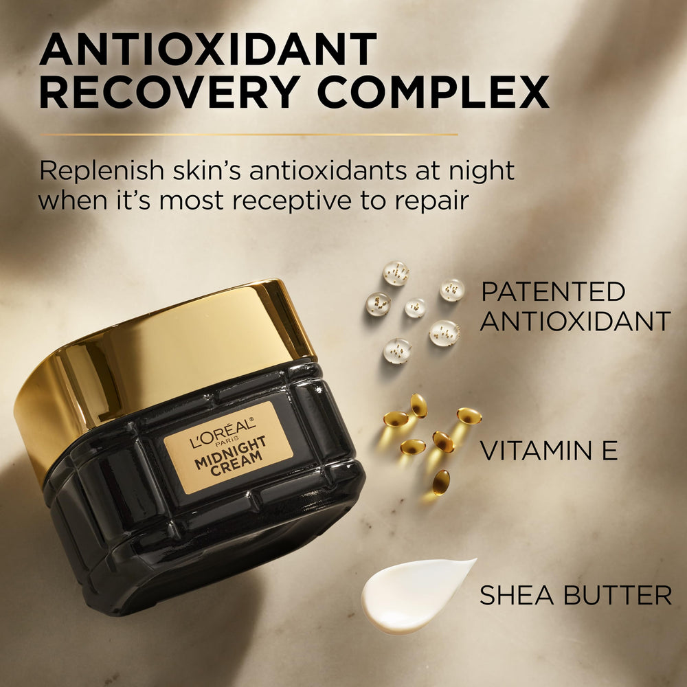 Fragrance-free label on Age Perfect Midnight Cream indicating sensitive-skin friendly formula
