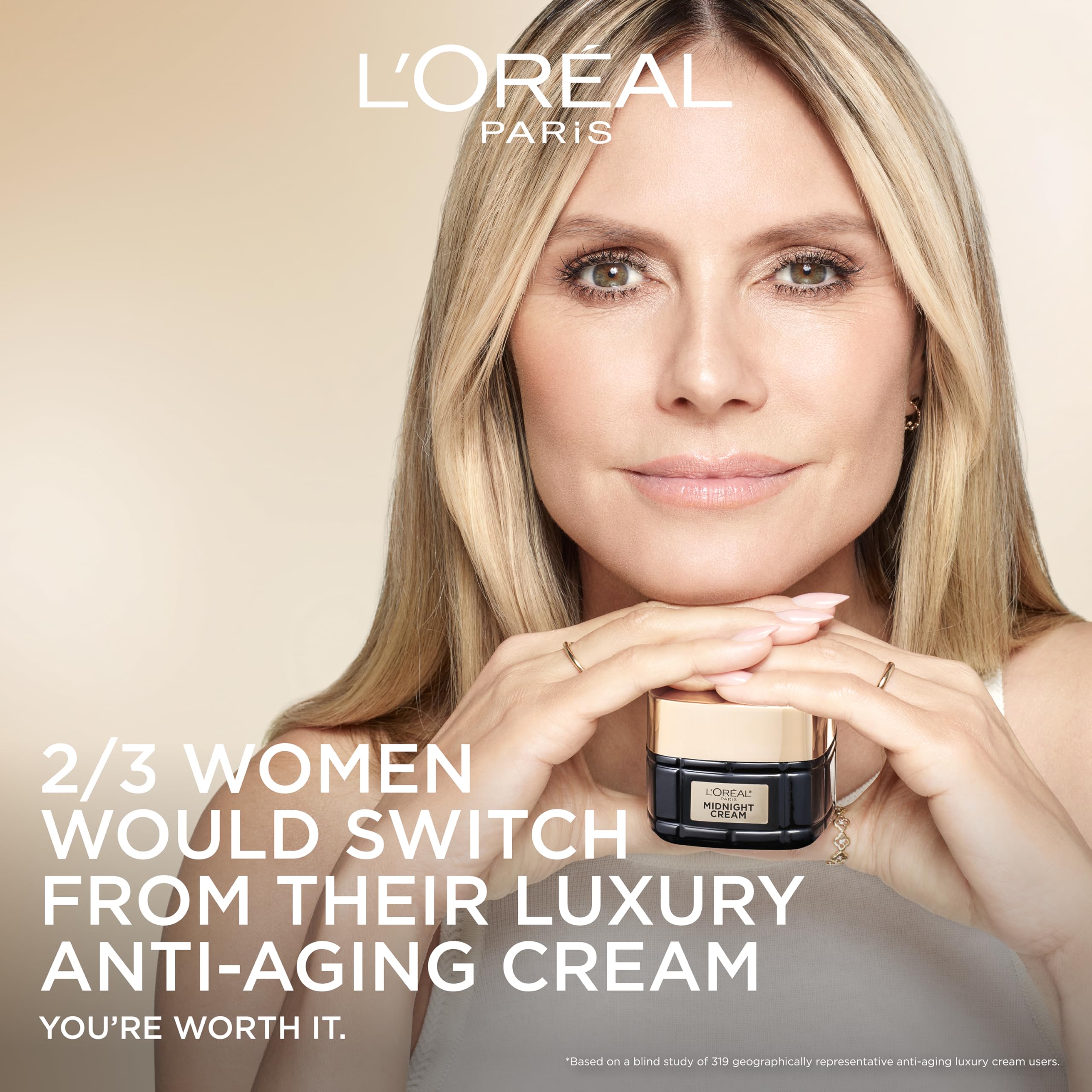 L'Oreal Paris Age Perfect Midnight Cream wrapping texture suggests barrier-supporting care.