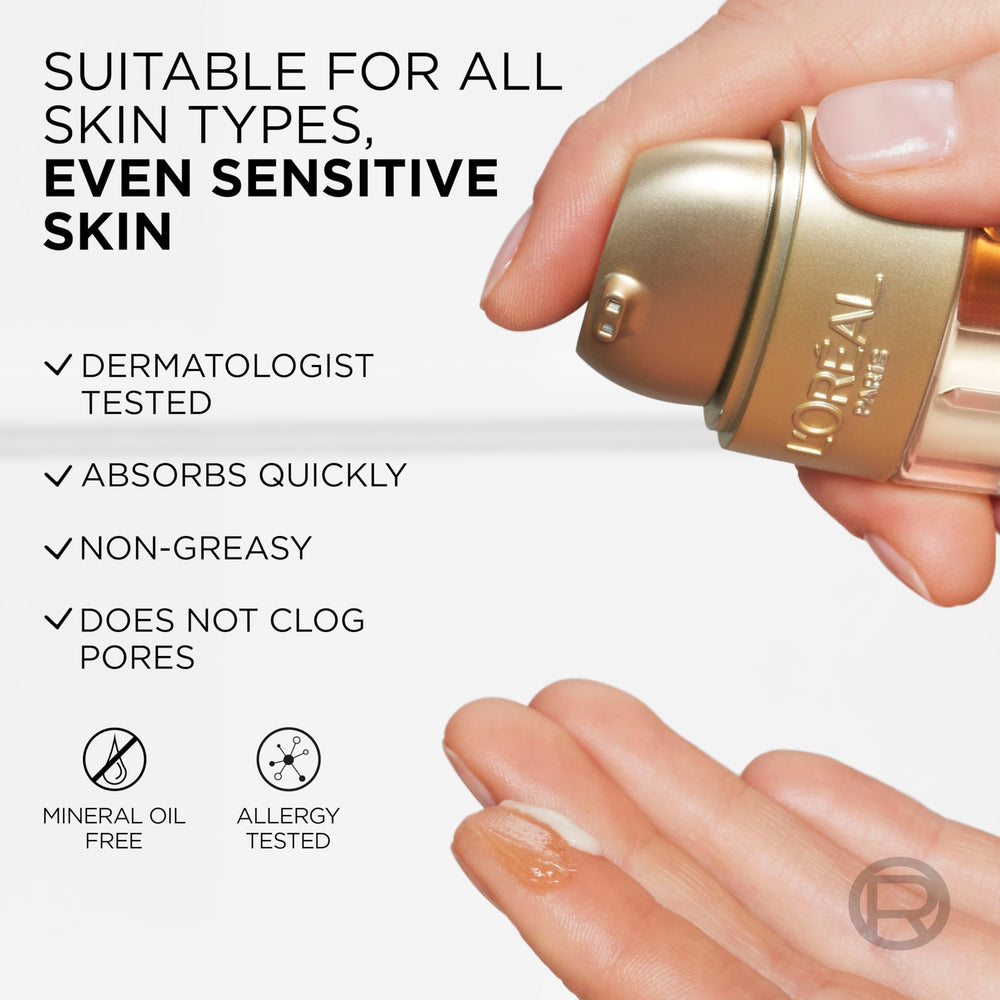 Translucent serum layer delivering lightweight hydration and glow.