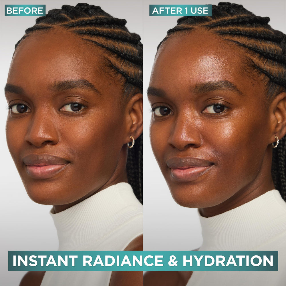 Morning skincare moment with the moisturizer for a radiant start