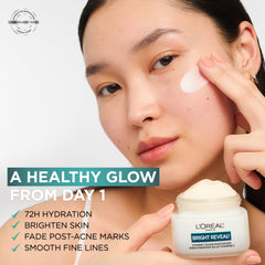 L'Oreal Paris Bright Reveal SPF 50 sample shown for sun protection during routine