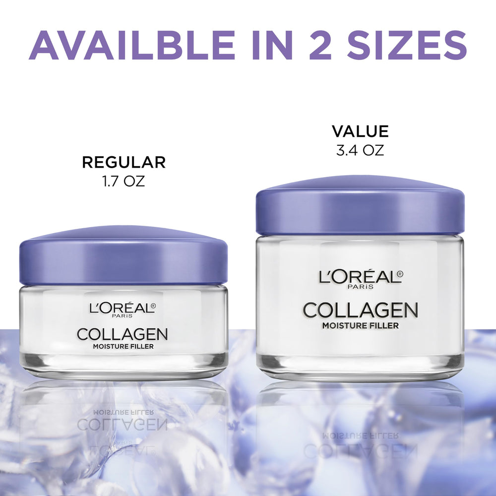 Front view of L'Oreal Paris Collagen Moisture Filler jar