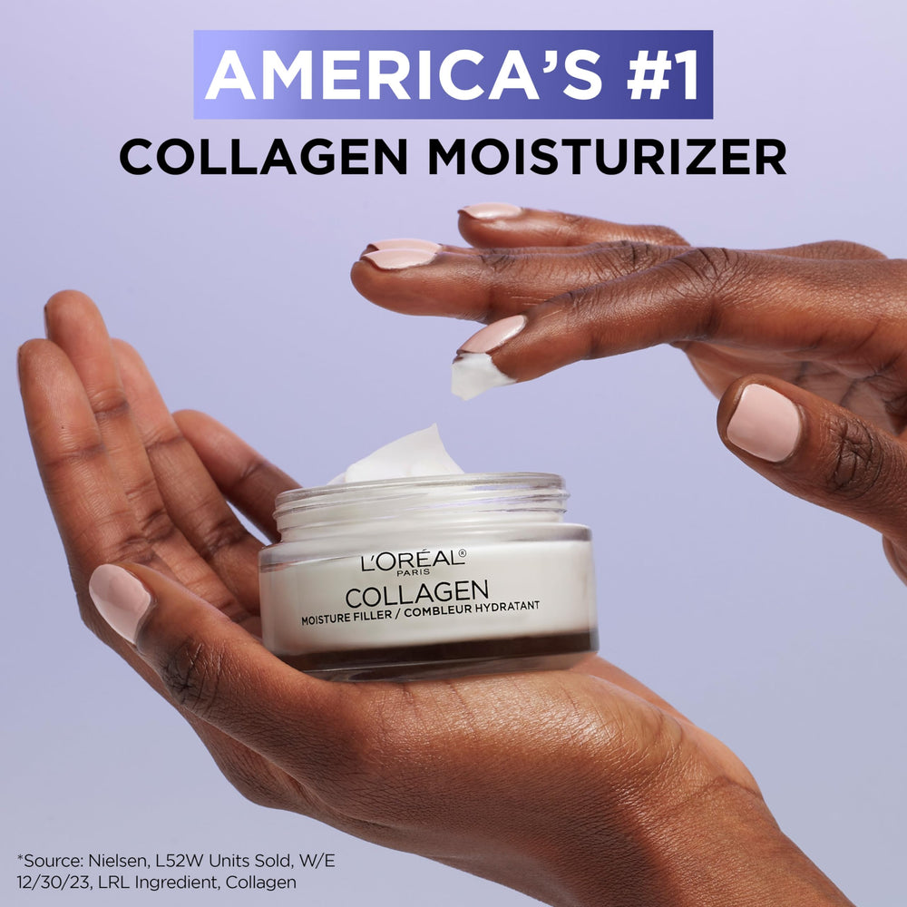 Cream used as makeup base from L'Oreal Paris Collagen Moisture Filler