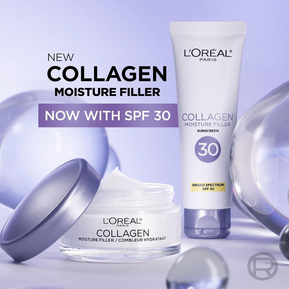 L'Oreal Paris Collagen Moisture Filler skincare routine step photo shows hydration boost.