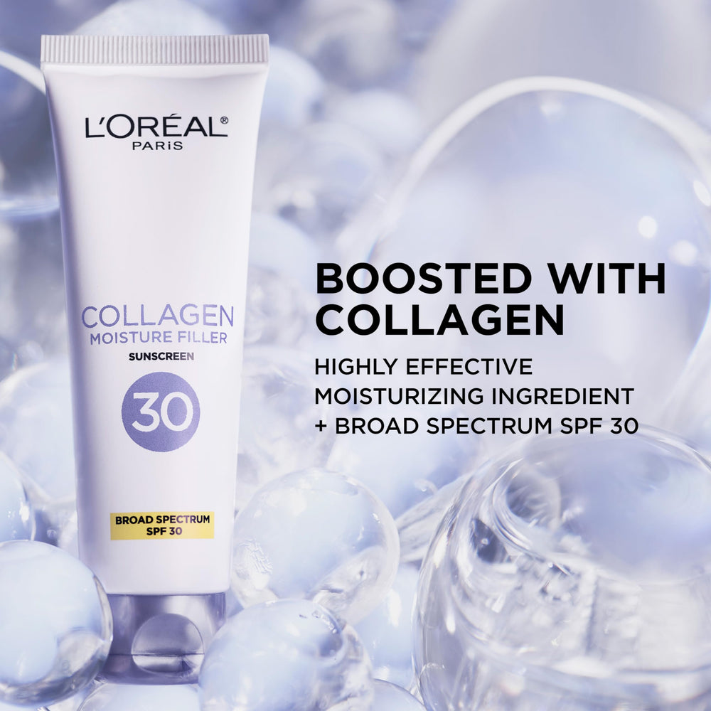 L'Oreal Hyaluronic Acid serum sample included for potential plumpness.