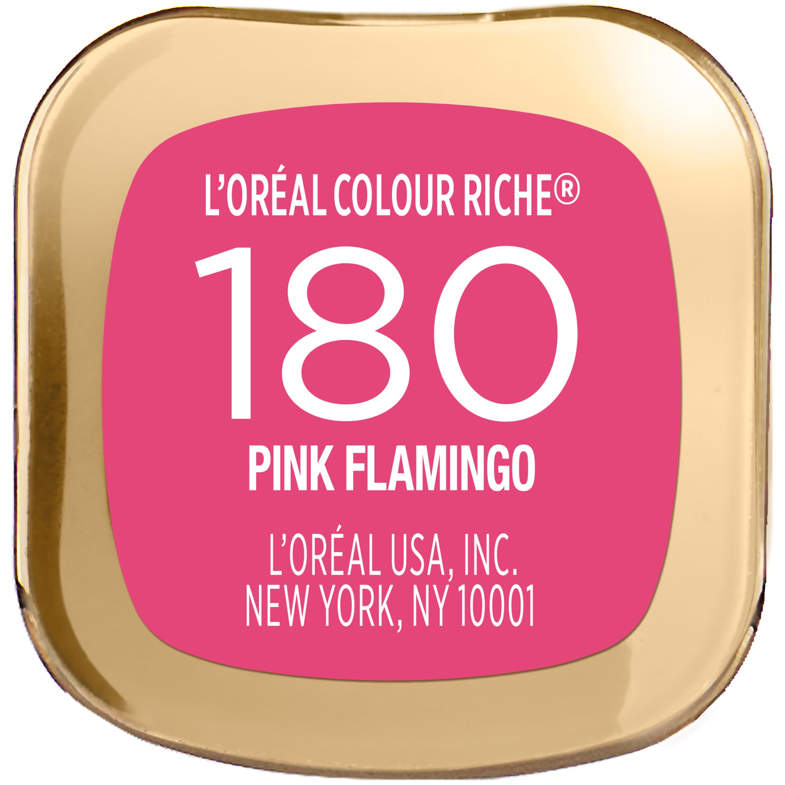 L'Oreal Paris Colour Riche Pink Flamingo vitamin E boost supports lip comfort.