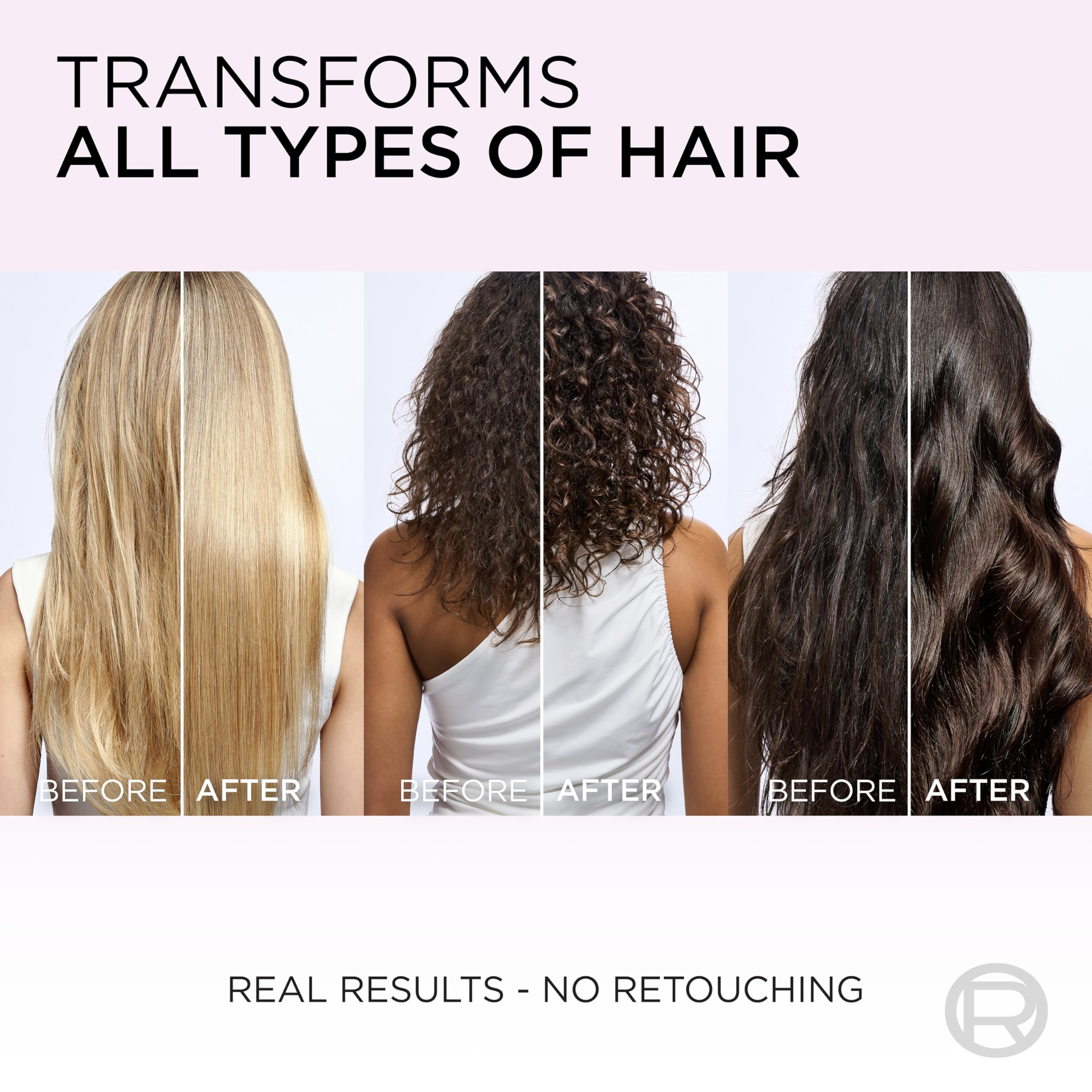 L'Oreal Paris Elvive Glycolic + Gloss leave-in bottle for damp or dry hair.