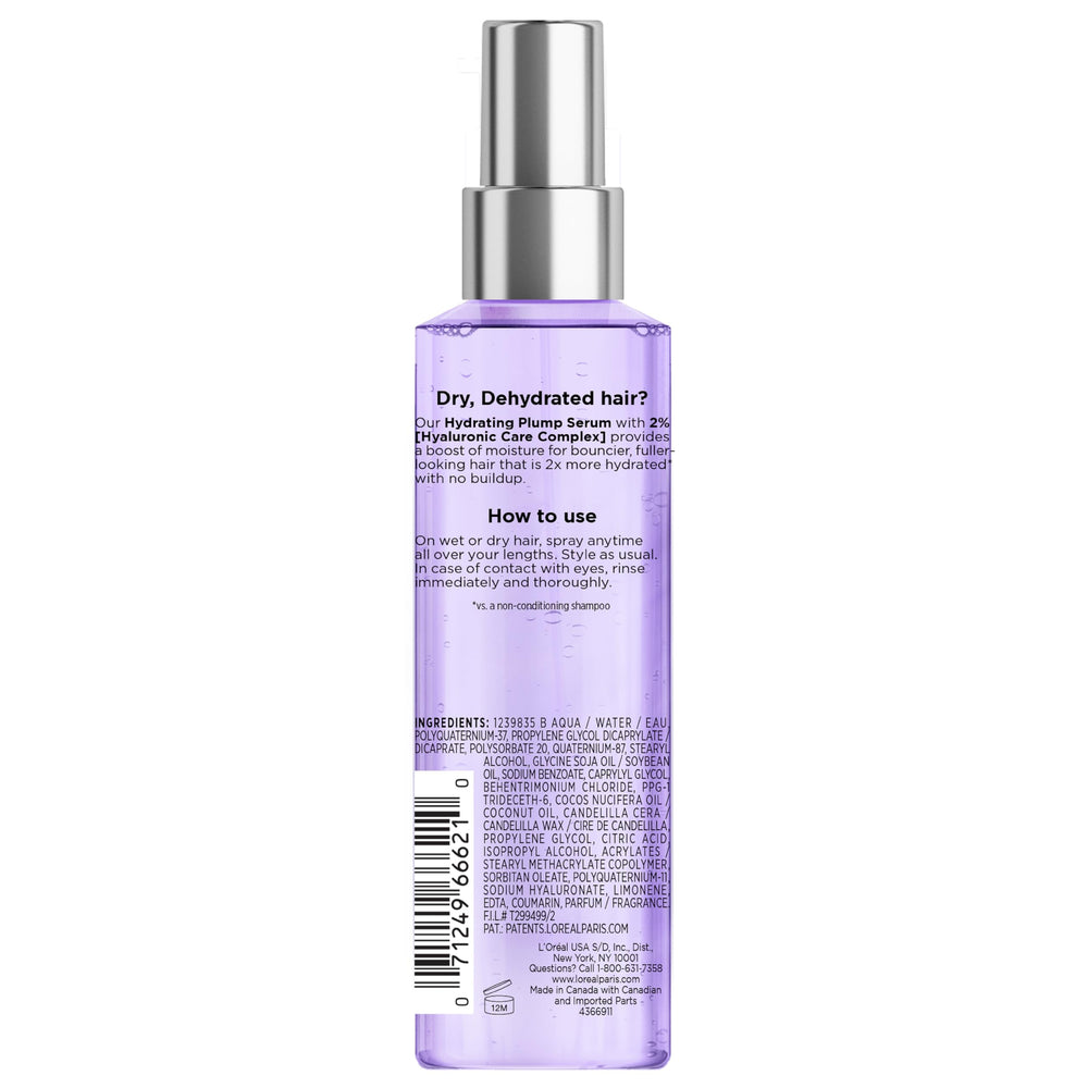 Elvive Hyaluron Plump bottle with pump for easy application.