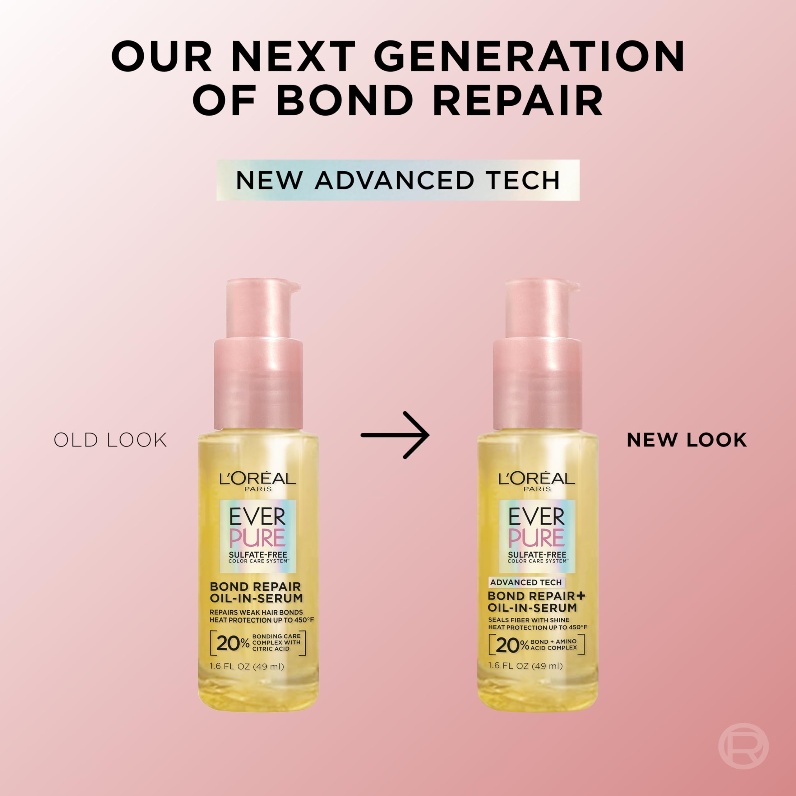Damp hair application scene with Bond Repair+ prepares heat protection before styling