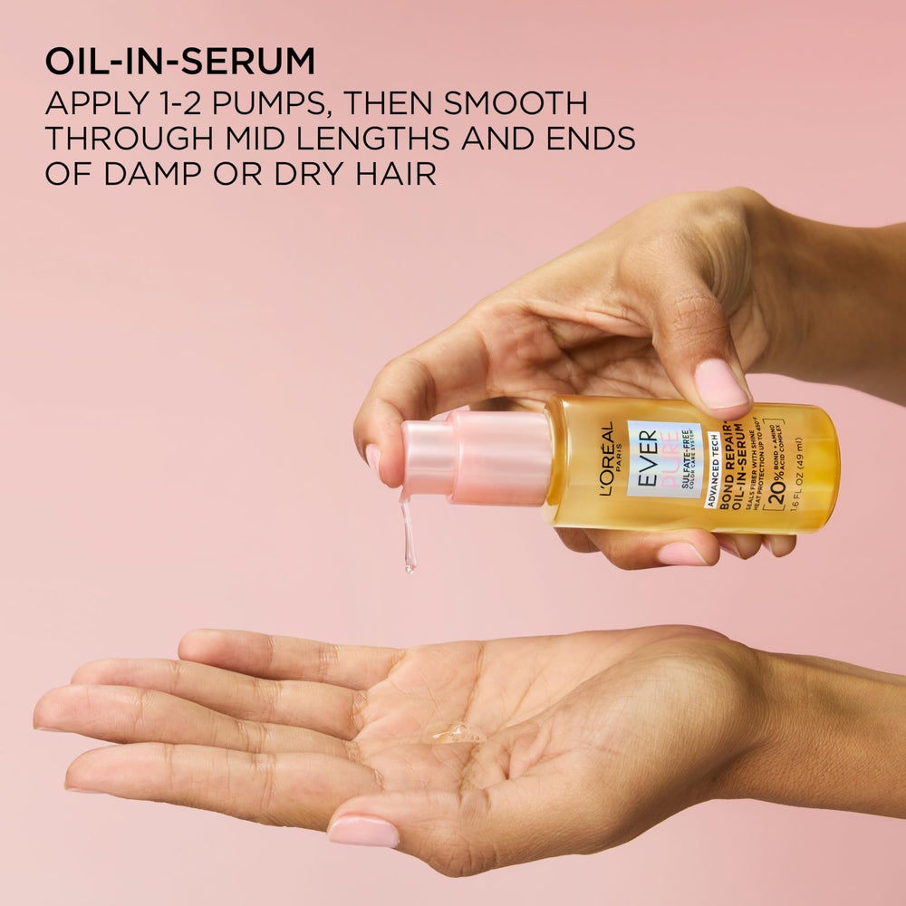 Shiny hair close-up shows lasting protection and smooth strands after use