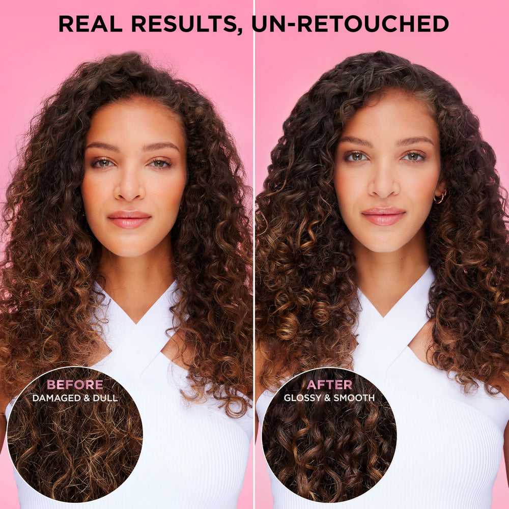 Pre-shampoo application demonstration for damaged hair.
