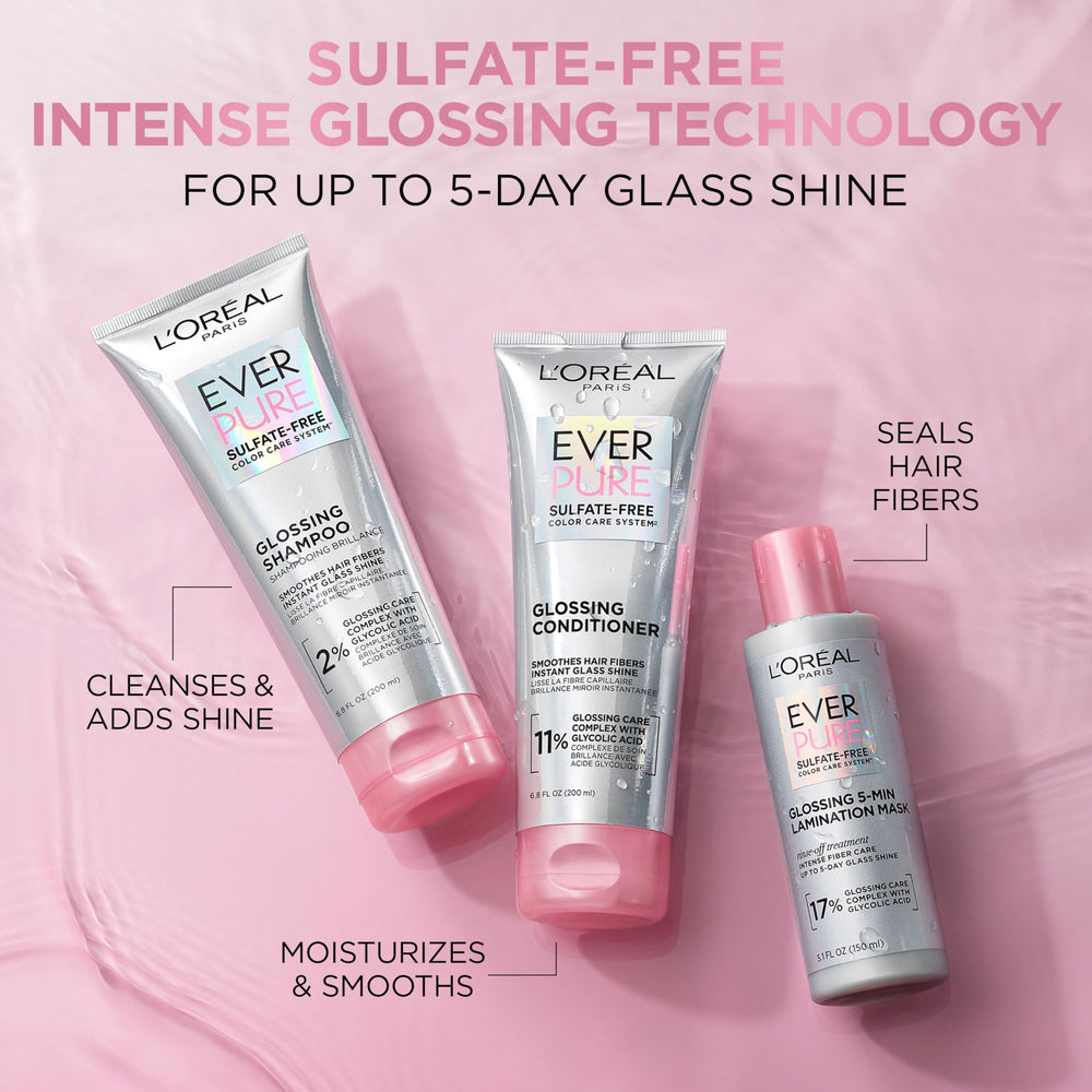 L'Oreal Paris EverPure Glossing Mask jar for intense smoothness and shine