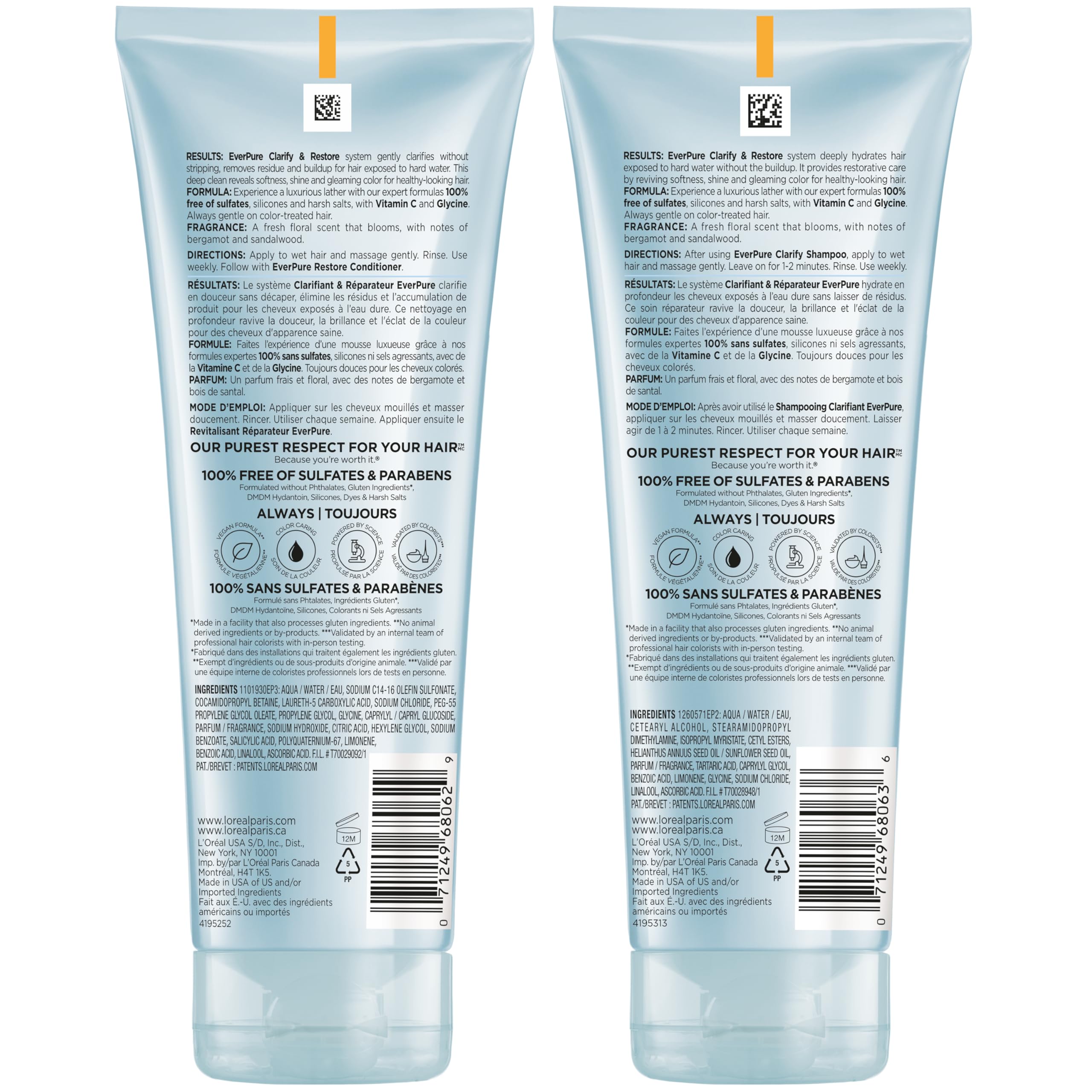 L'Oreal Paris EverPure weekly detox scene suggests routine maintenance.