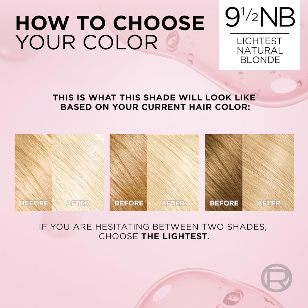 L'Oreal Paris Excellence Crème instruction card inside the box guides color process.