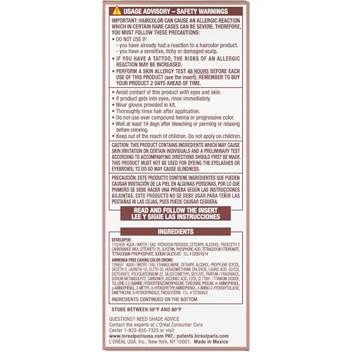 Complete dye kit with clear instructions and gloves
