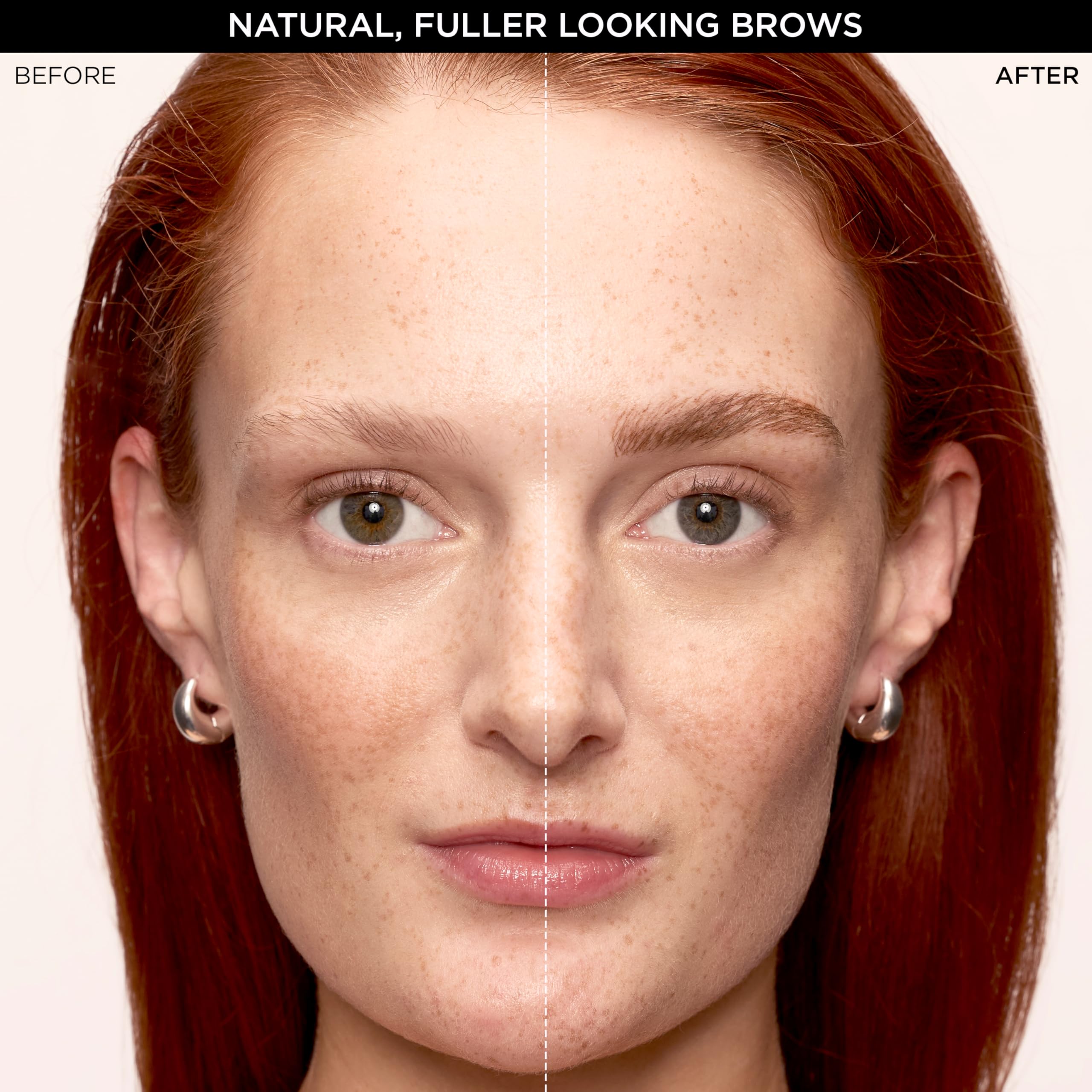 L'Oreal Paris Faux Brow auburn shade on brows for natural color.