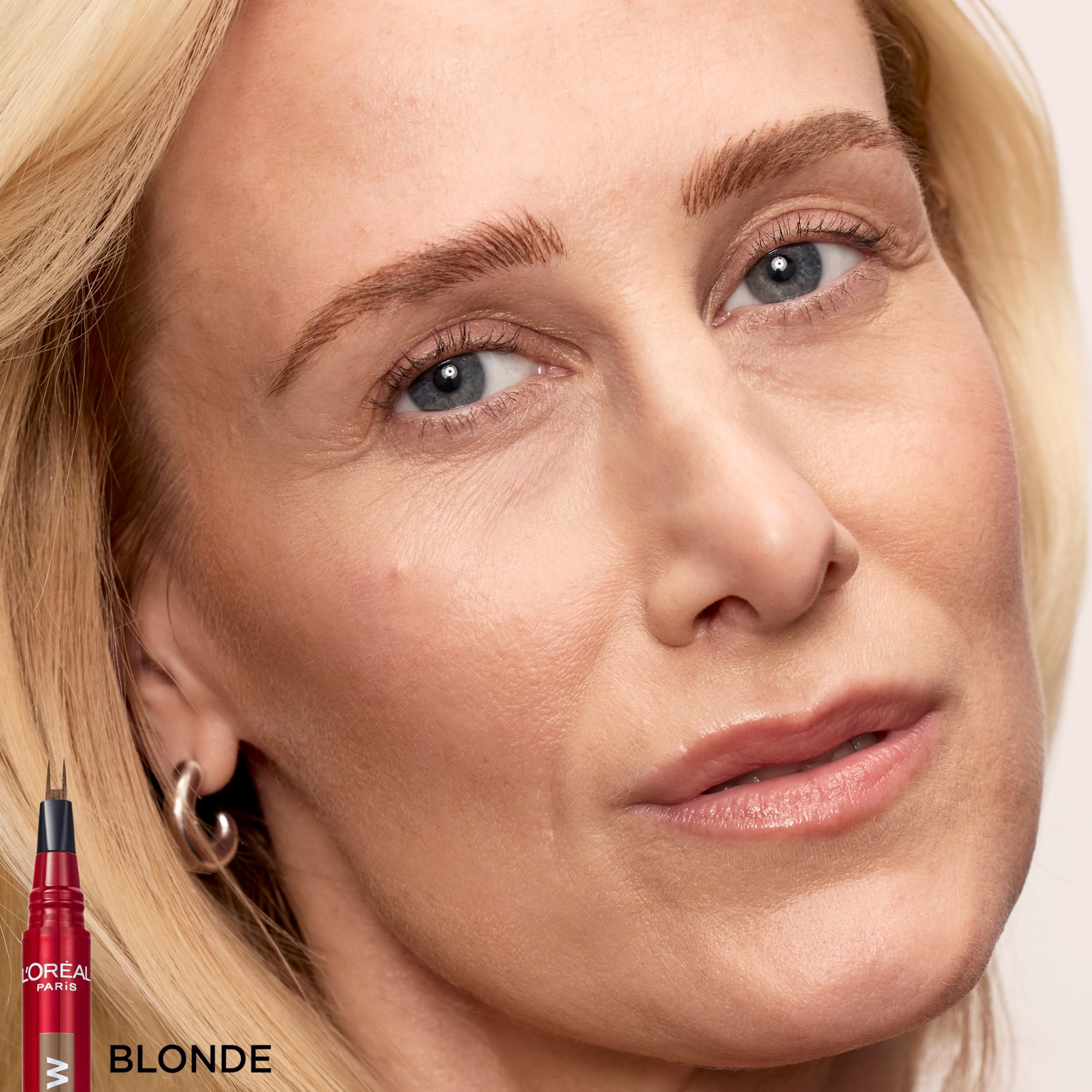 Precision glide of Faux Brow pen enables quick, controlled application.