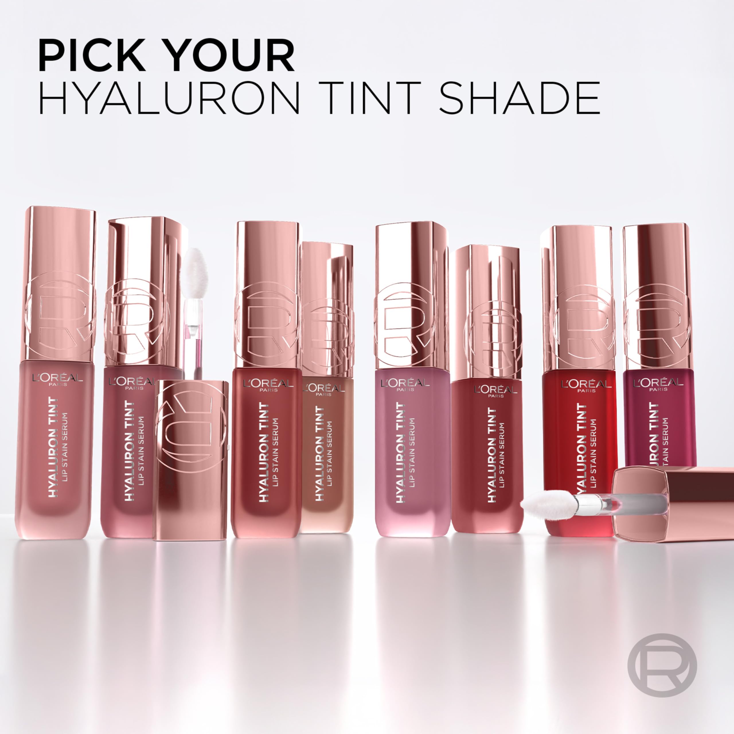 L'Oreal Paris Hyaluron Tint Lip Stain Serum Berry Jolie paired with cheek tint.