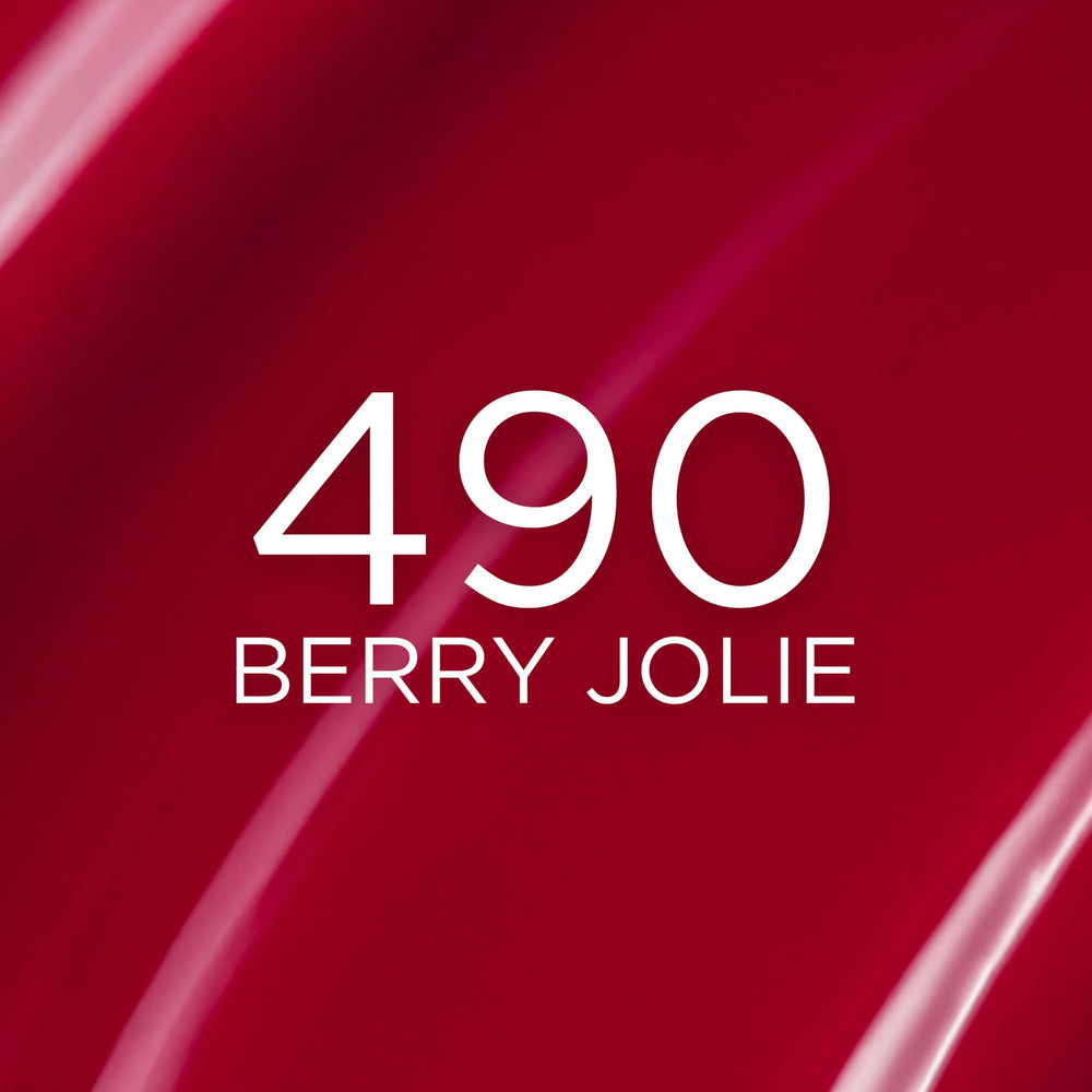 L'Oreal Paris Hyaluron Tint Lip Stain Serum Berry Jolie on lips for daily wear.