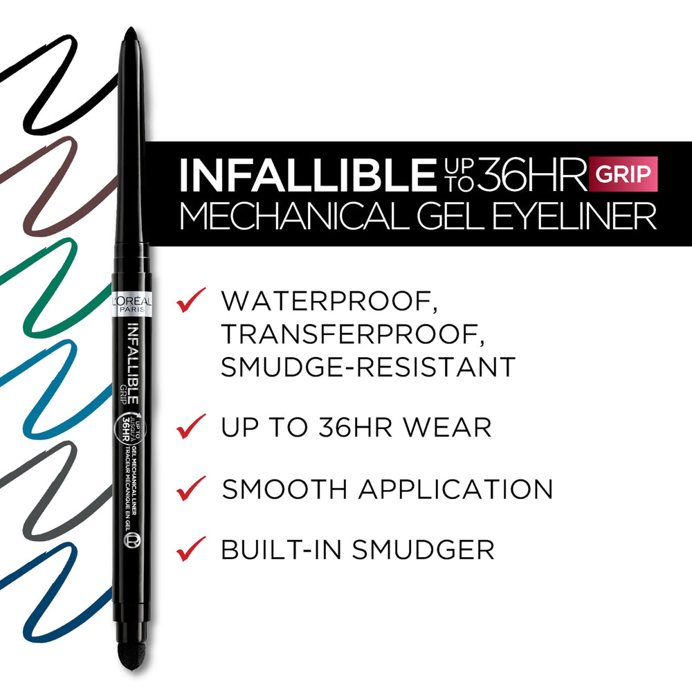 One kit with emerald green eyeliner ready for versatile eye makeup looks.