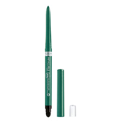 L'Oreal Paris Infallible Grip Emerald Green eyeliner pencil delivers saturated, long-lasting color.