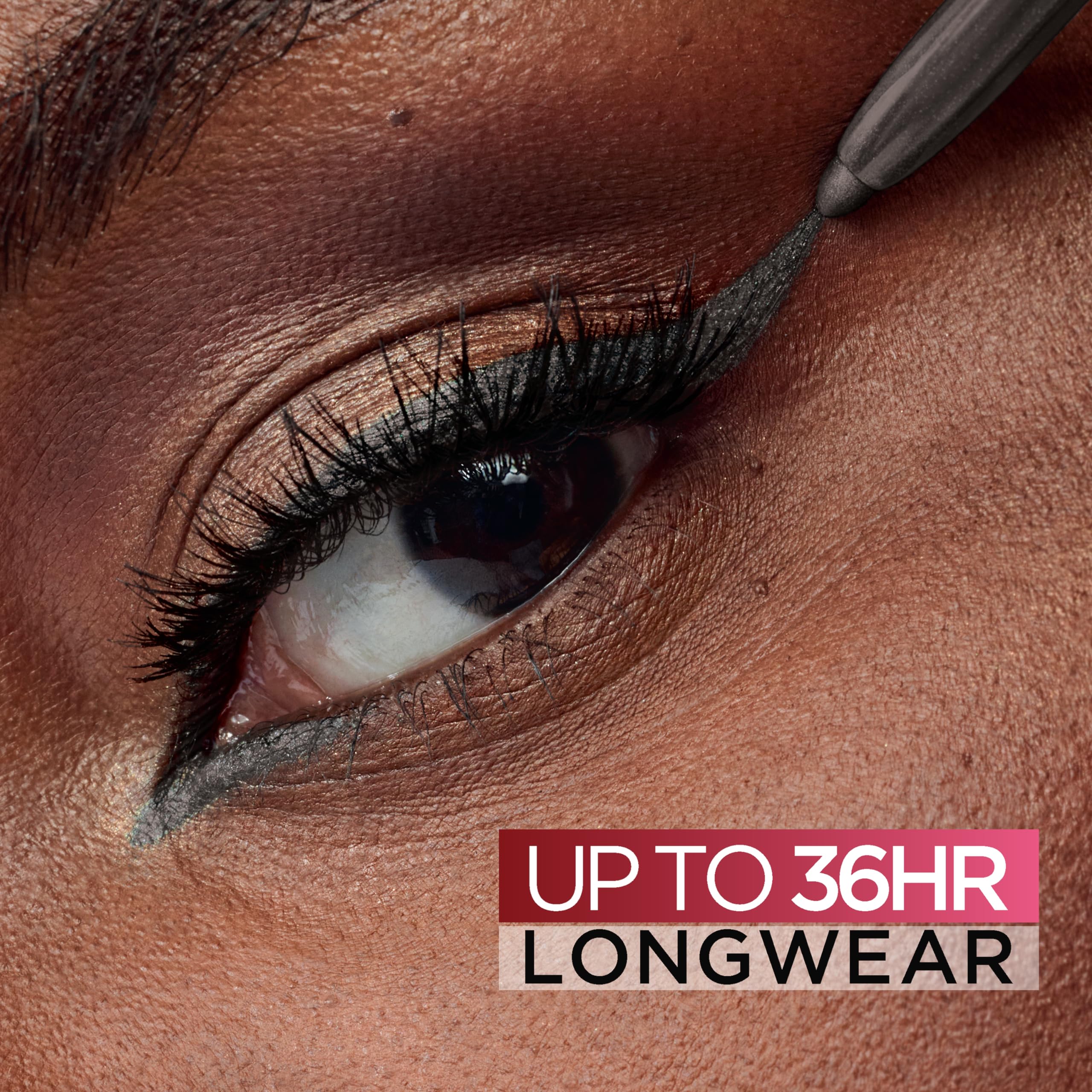 L'Oreal Paris Infallible Grip Gel Eyeliner glides smoothly for quick, even lines.